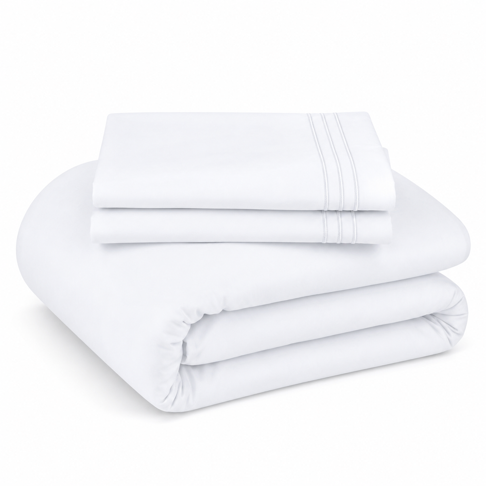 Solid Duvet Cover Set - White