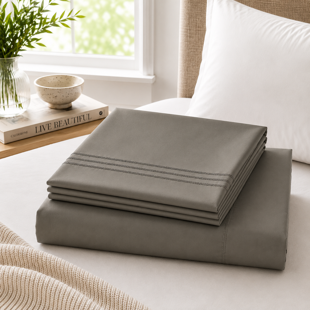 Solid Sheet Set - Dark Grey