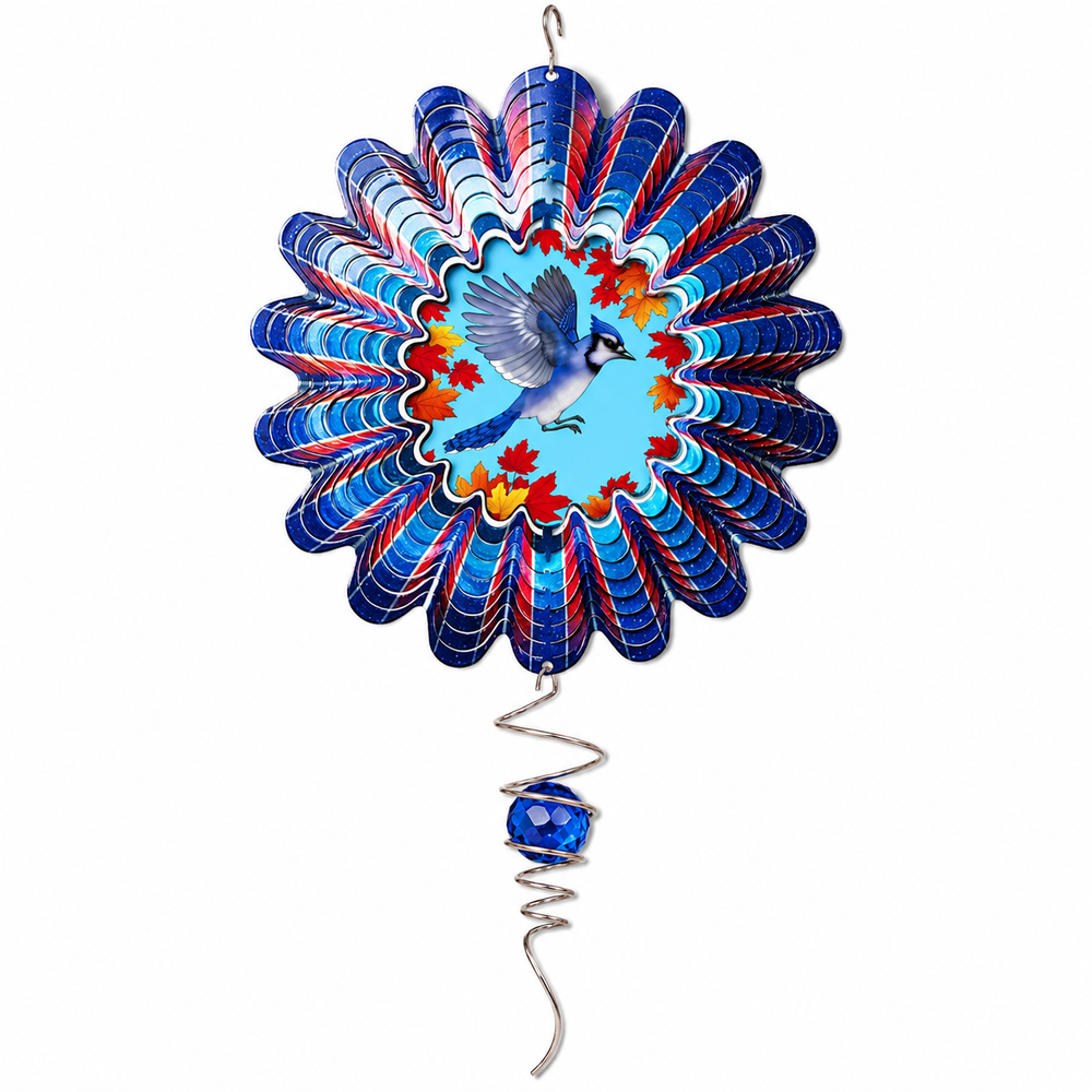 Spinfinity Animated Blue Jay w/Crystal Tail