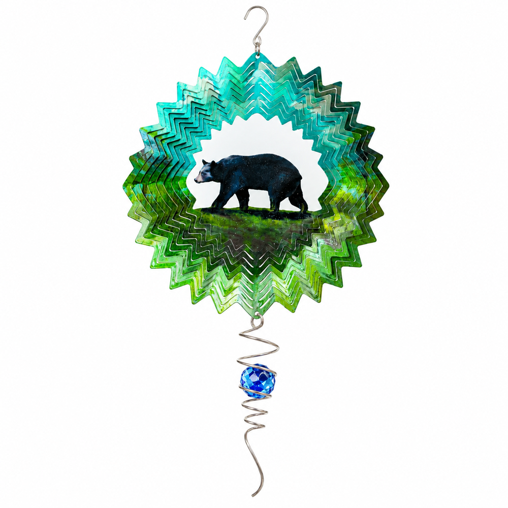 Spinfinity Vivid Black Bear w/Crystal Tail