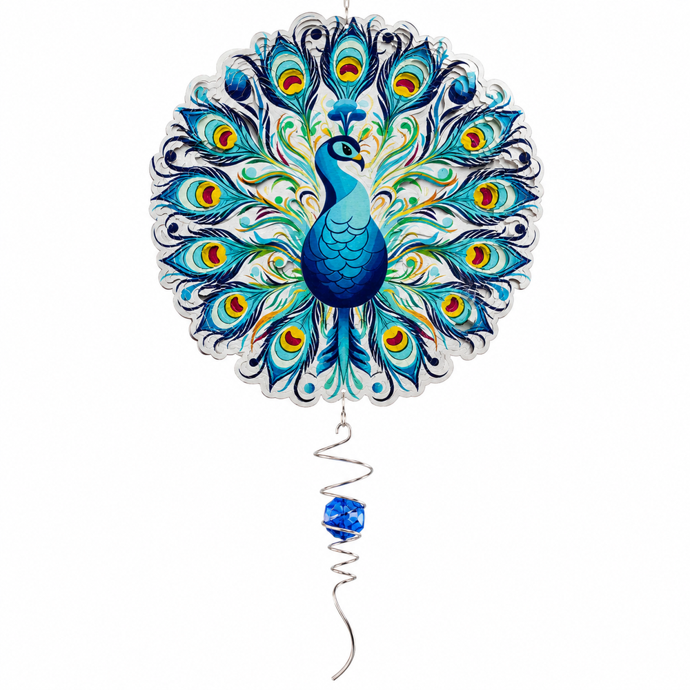 Spinfinity Vivid Peacock Spinner With crystal spinner