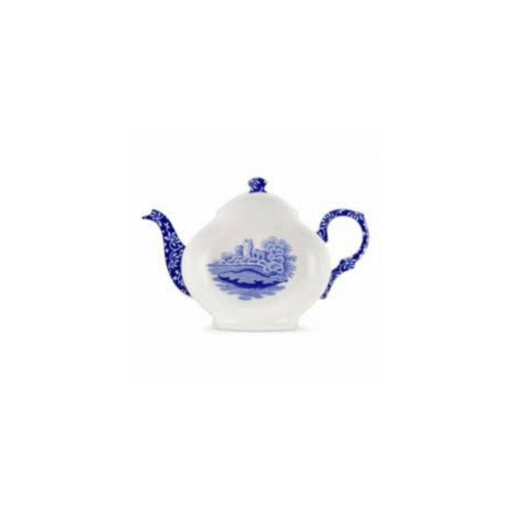 Spode Blue Italian Teabag Tidy/Spoon Rest