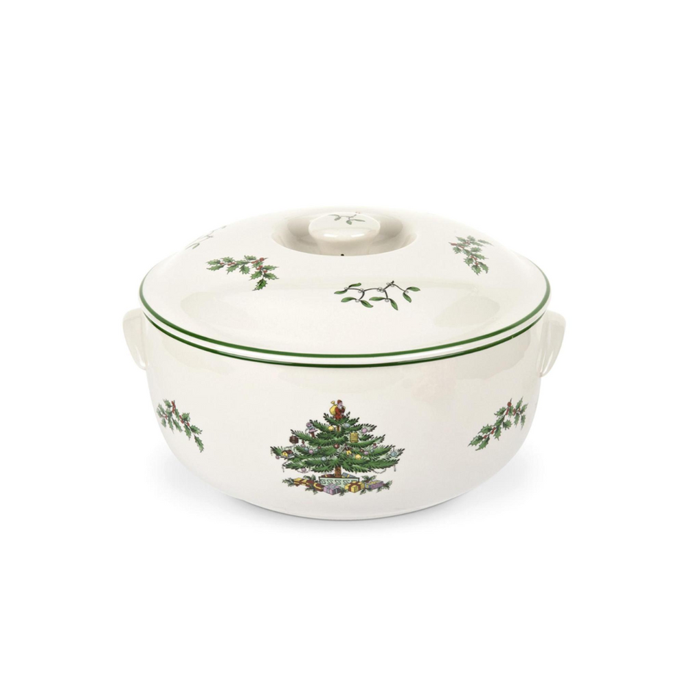 Spode Christmas Covered Casserole Round 2pt