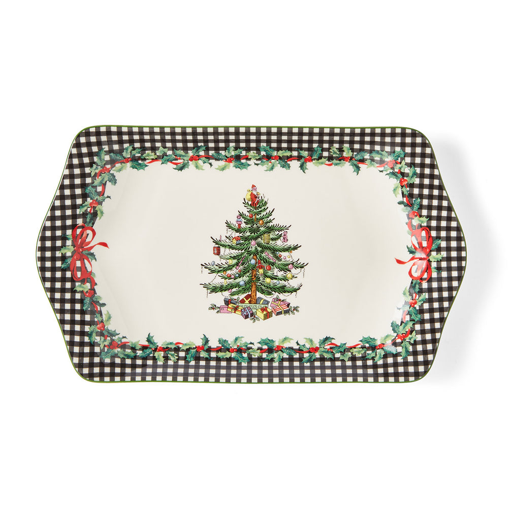 Spode Christmas Tree Dessert Tray 12"