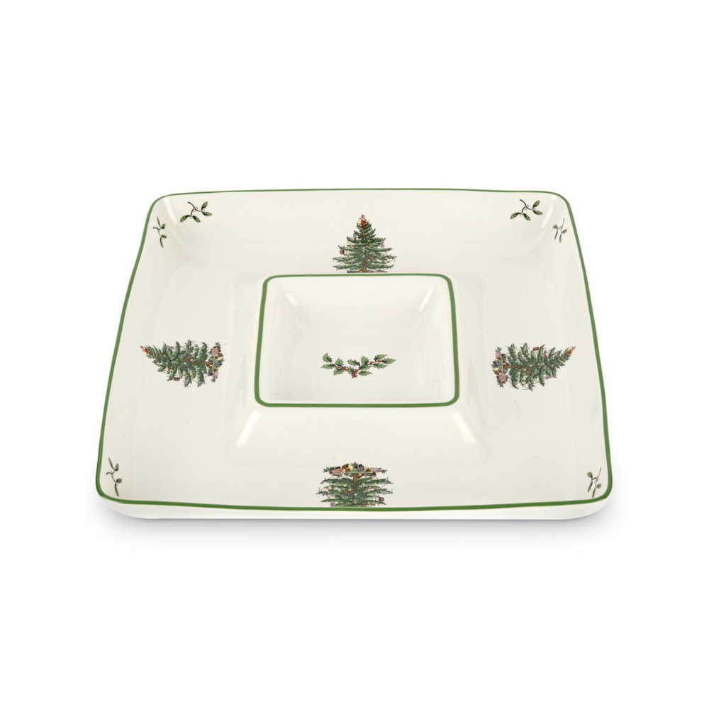 Spode Christmas Tree Chip & Dip