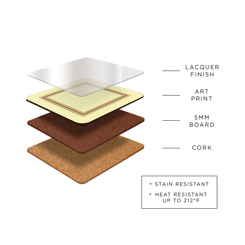 Spode Christmas Tree Coasters - Set of 6