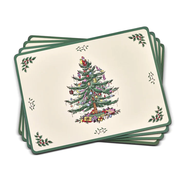 Spode Christmas Tree Placemats - Set of 4