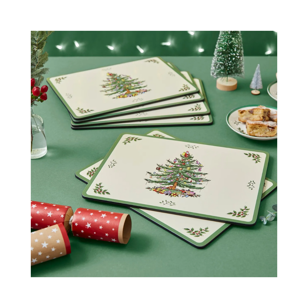 Spode Christmas Tree Placemats - Set of 4