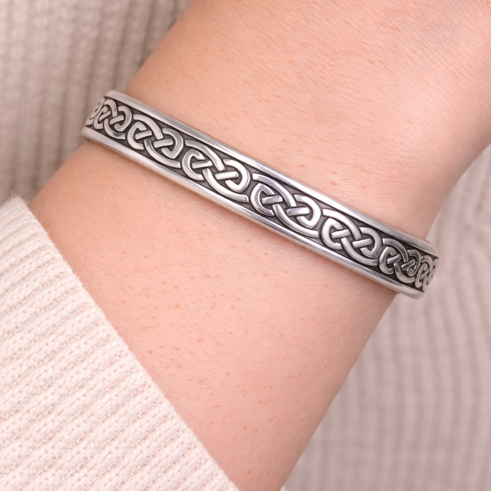 St. Justin Celtic Knotwork Bangle