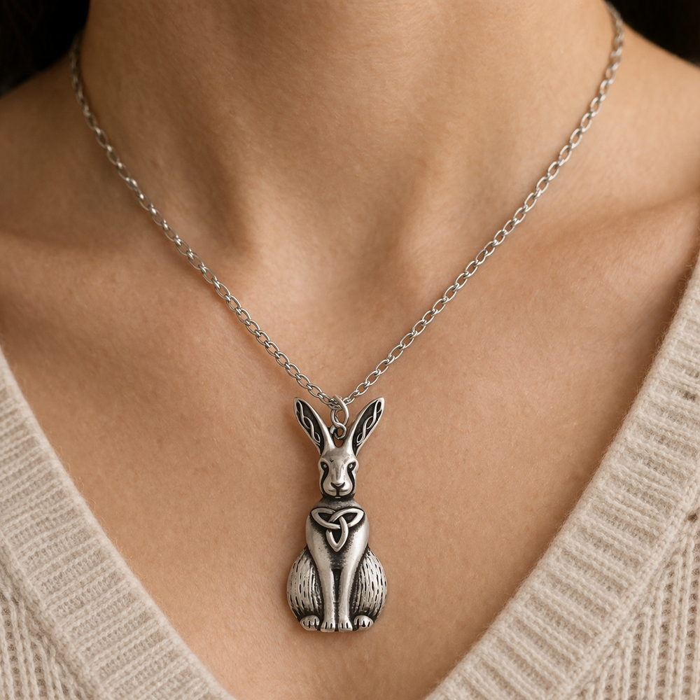 St Justin Celtic Hare Pendant