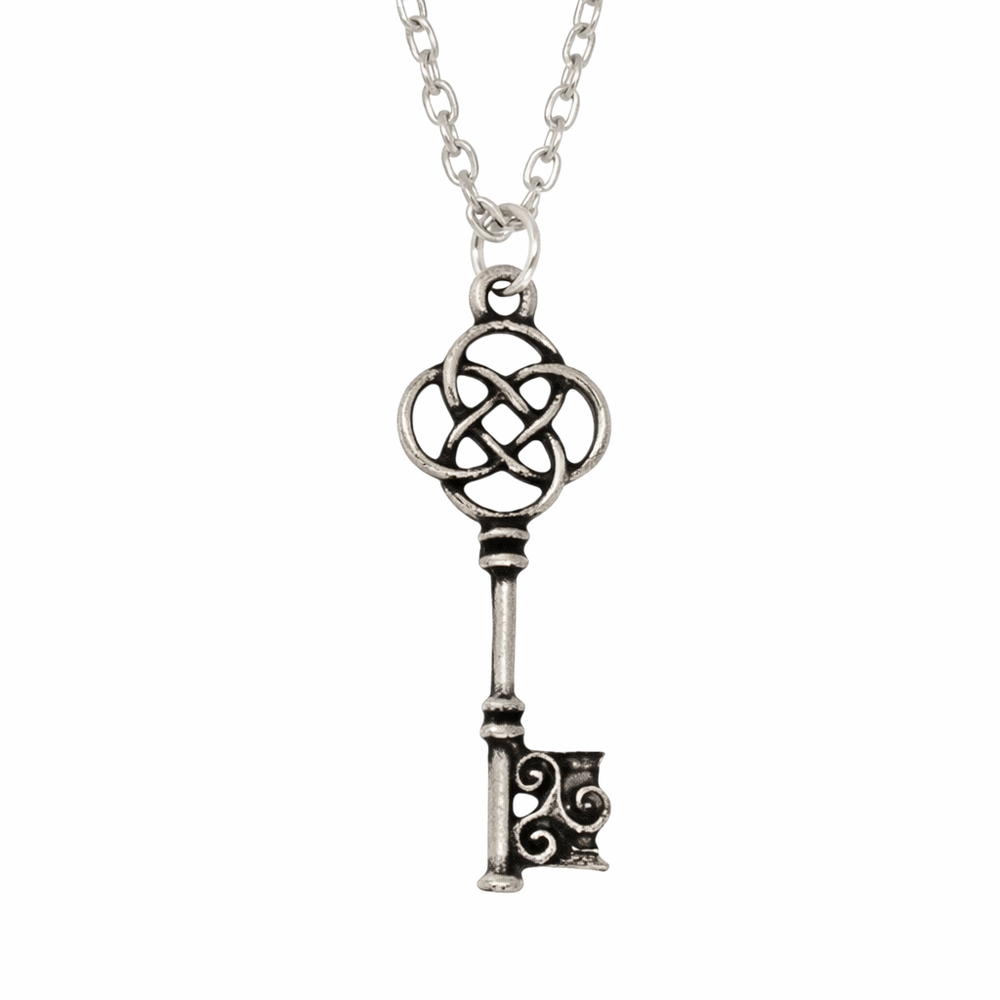 St Justin Celtic Key Pendant