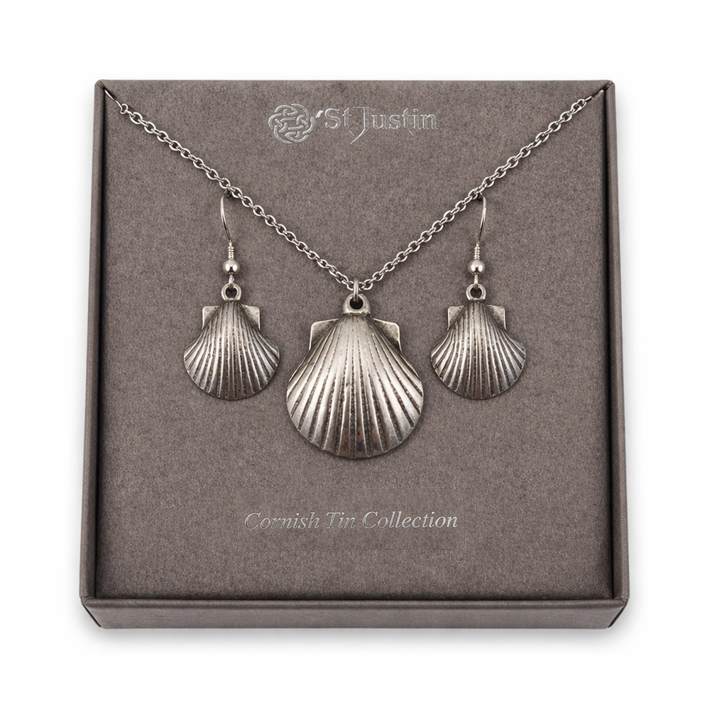 St Justin Cornish Tin St Michaels Way Shell Set