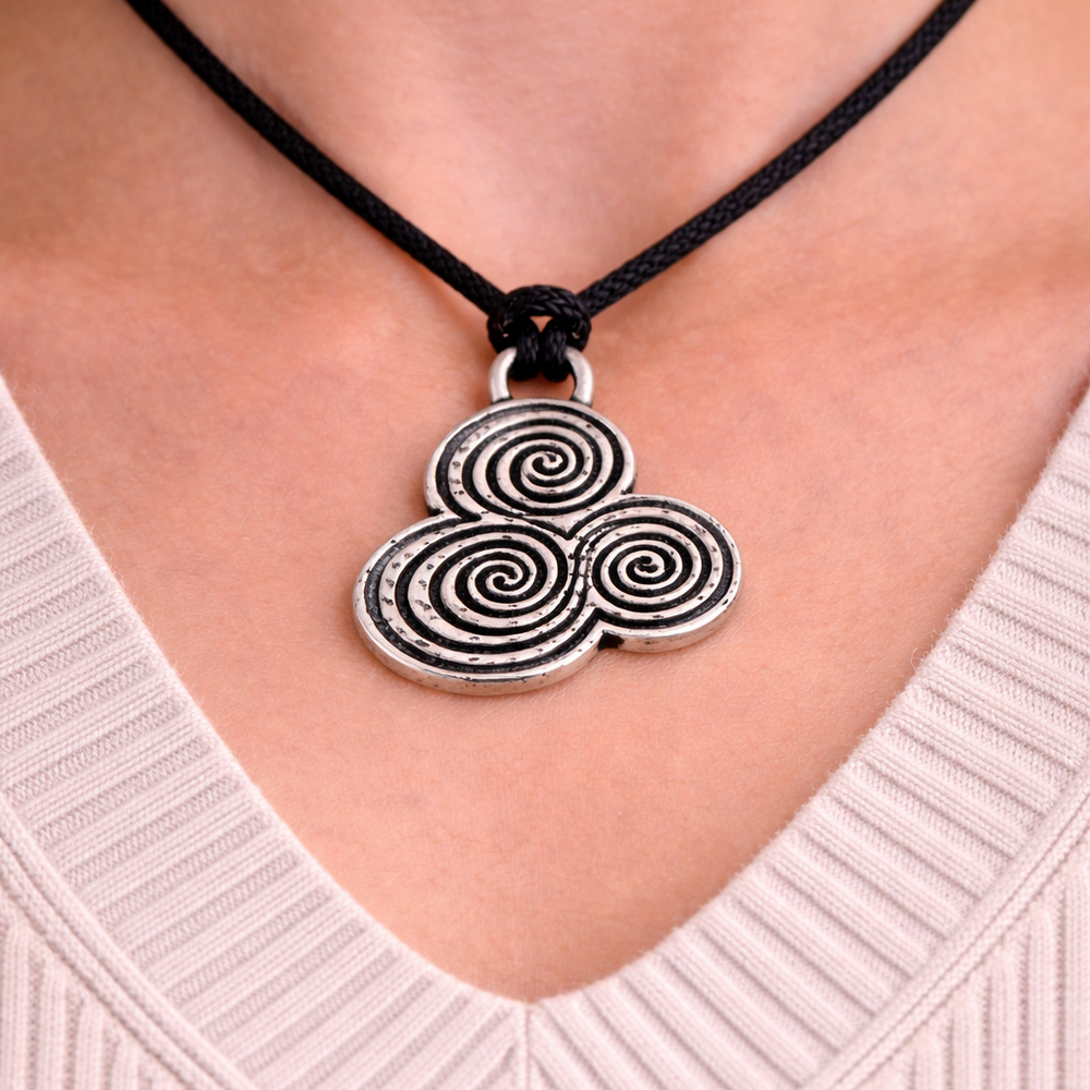 St Justin New Grange Spiral Pendant