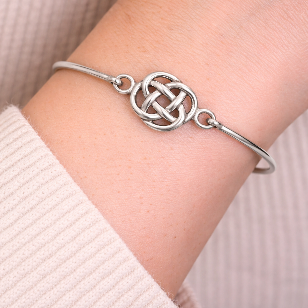 St Justin Square Knot Clip Bangle