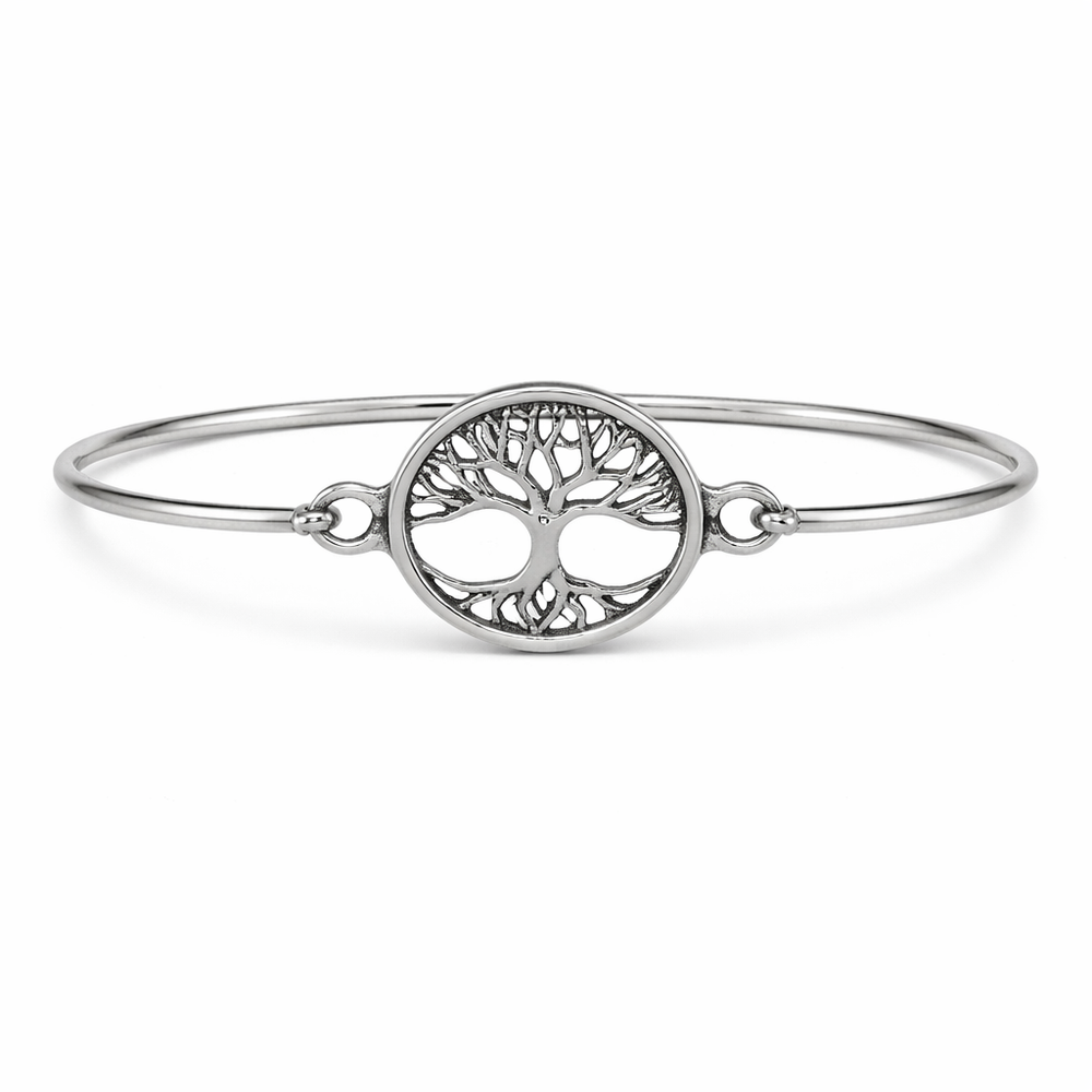 St Justin Tree of Life Clip Bangle