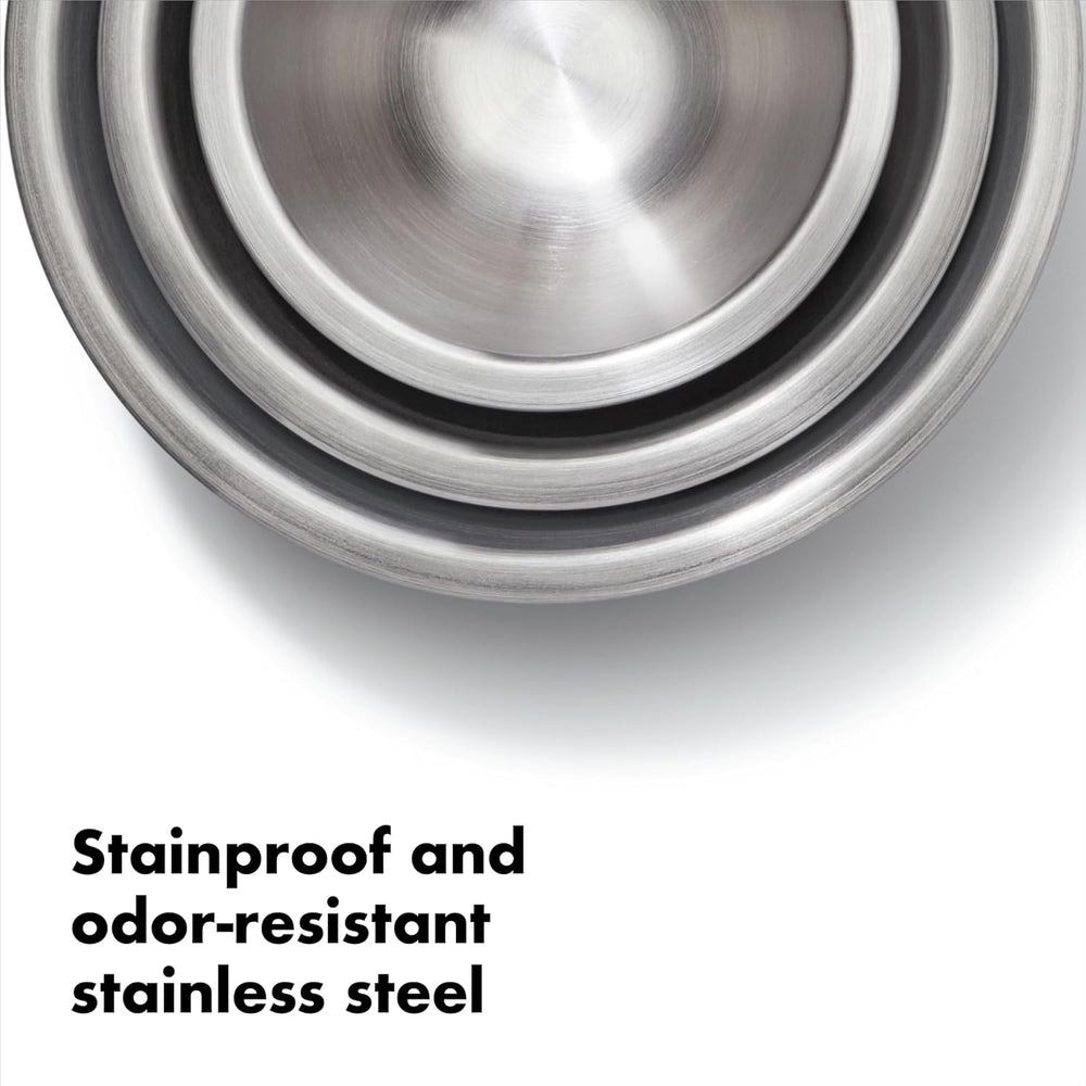 OXO - Stainless Steel Mixing Bowls 3pc Set