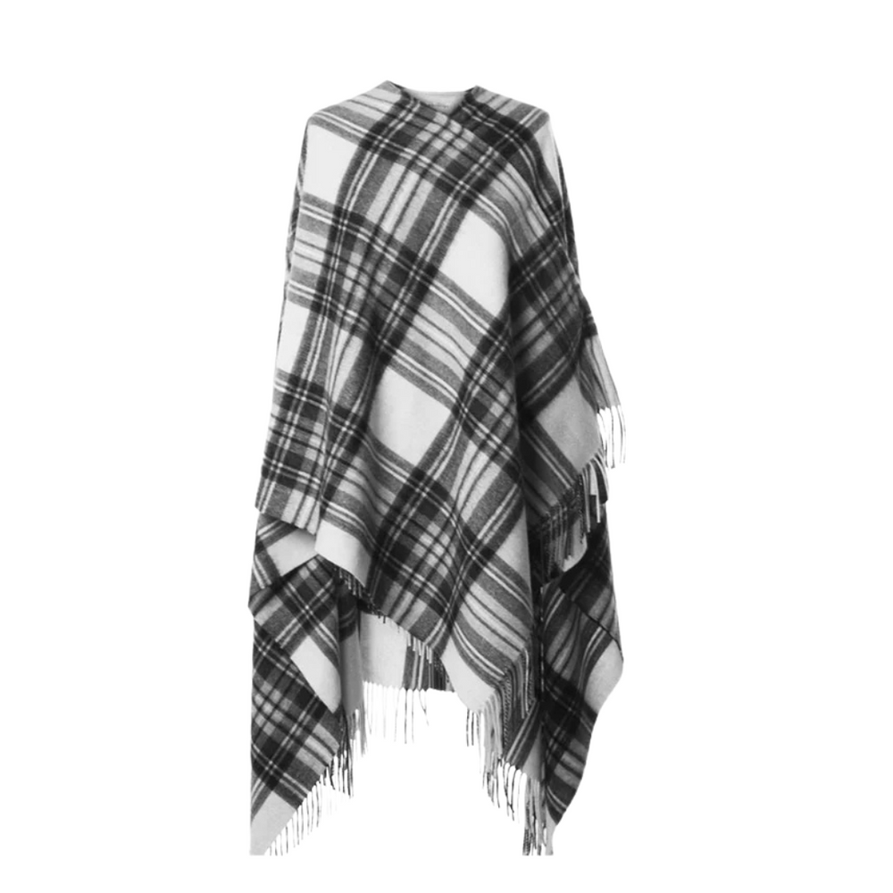 Stewart Grey Dress - Lambswool Cape