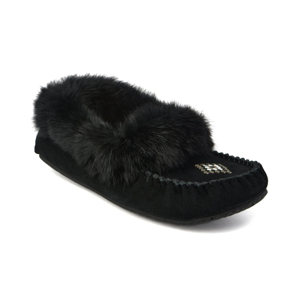 Manitobah Mukluks Street Suede Moccasin Black