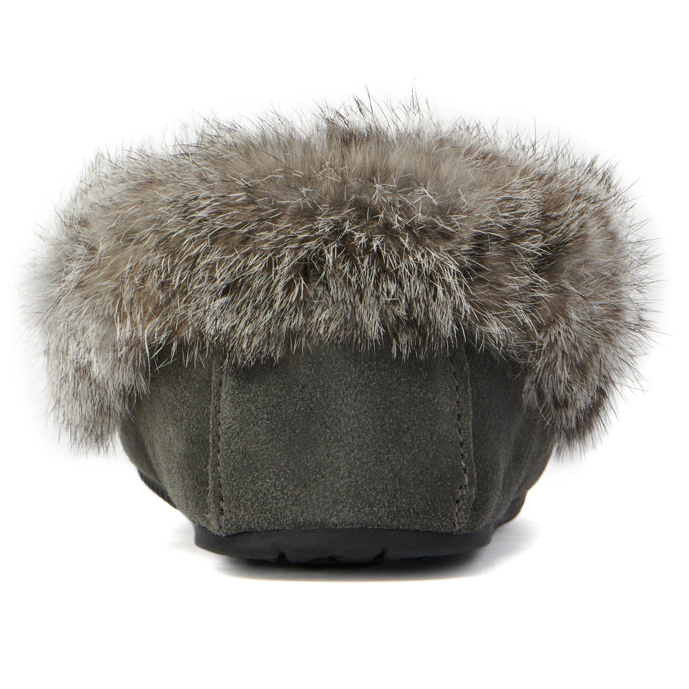 Manitobah Street Suede Moccasin Charcoal