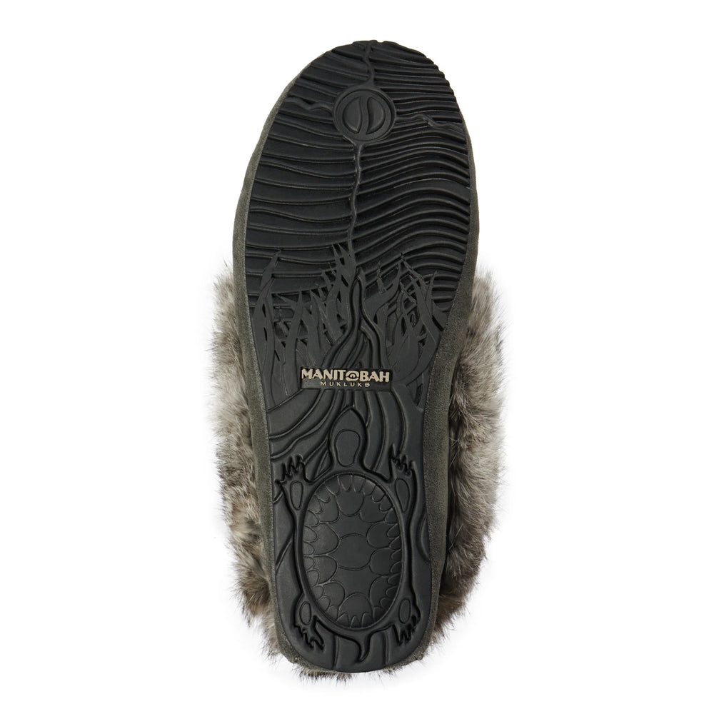 Manitobah Street Suede Moccasin Charcoal