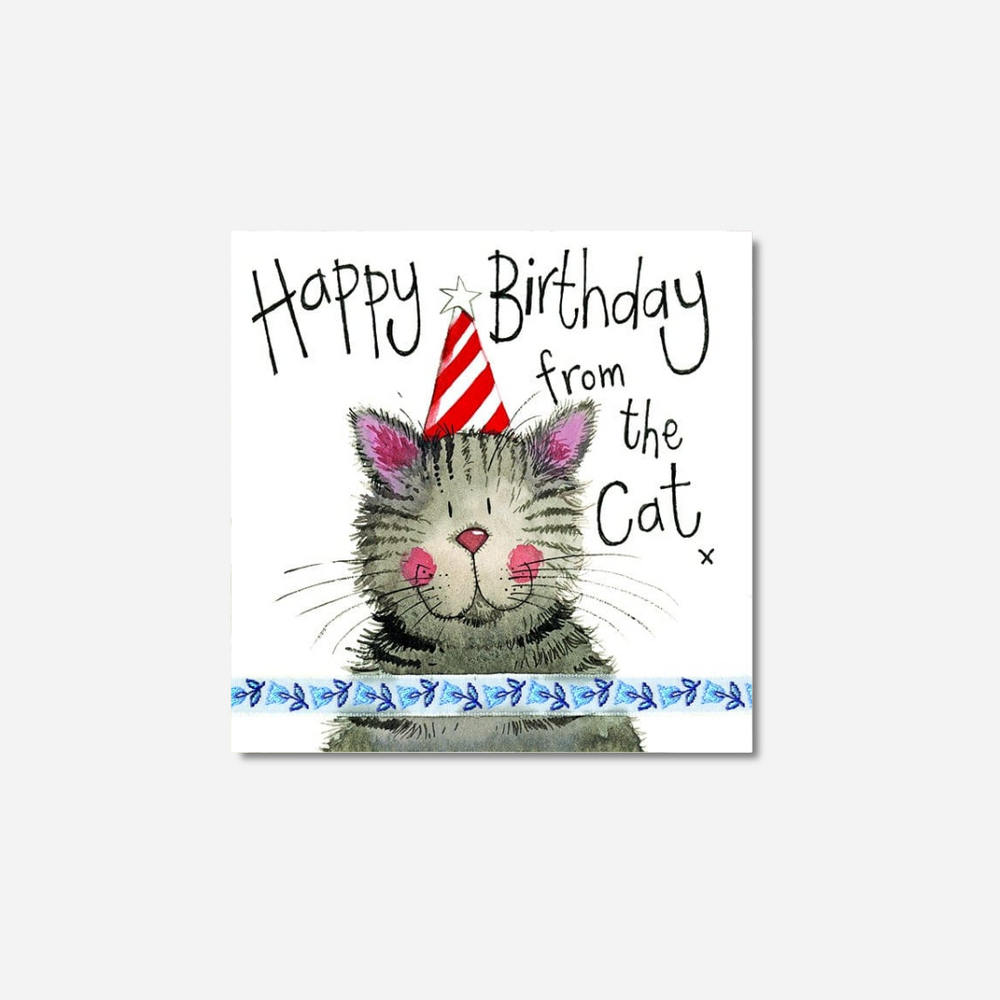 Alex Clark Small Cards Stripy Hat