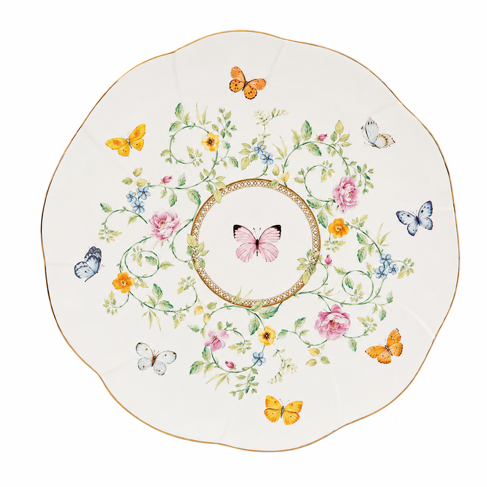 Studio 1811 Dancing Butterflies Dessert Plate