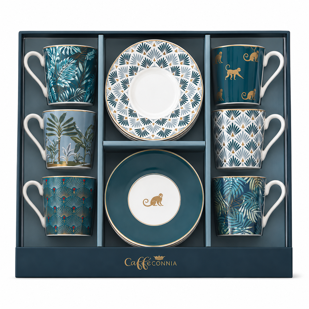 Studio 1811 Espresso Cups & Saucer Atmosphere Jungle