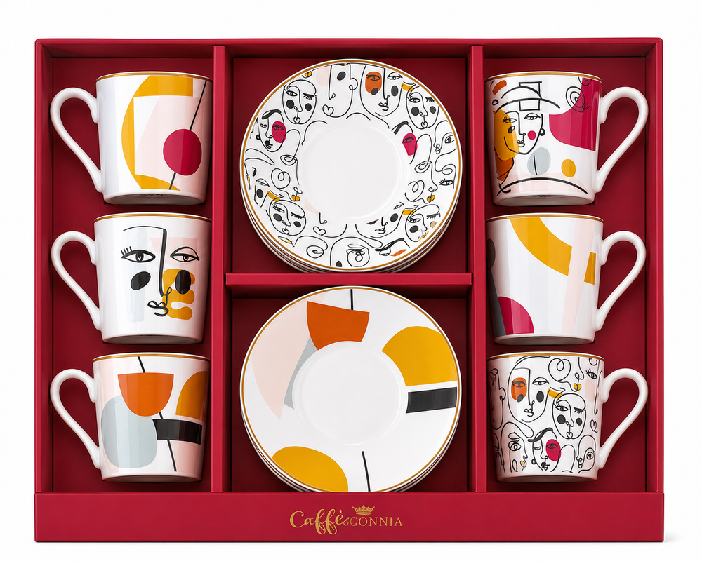 Studio 1811 Espresso Cups & Saucer Modernism