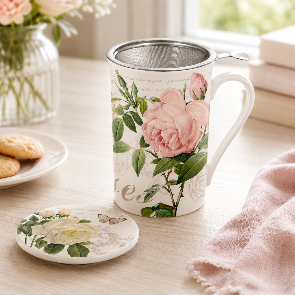 Studio 1811 Jardin Botanique Tea Mug with Infuser
