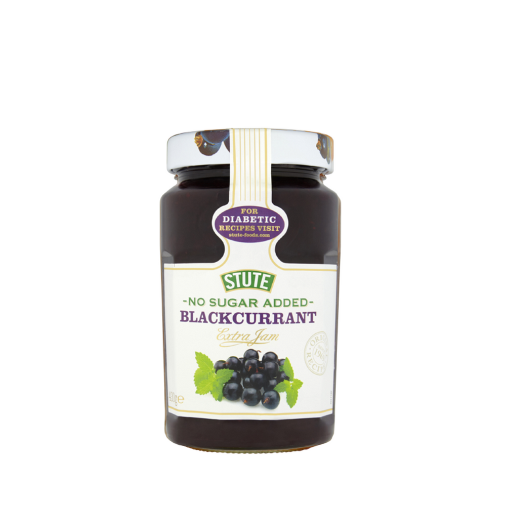 Stute Diabetic No Sugar Added Blackcurrant Jam 430g