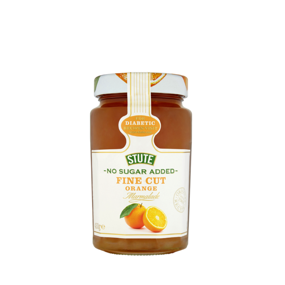 Stute Diabetic No Sugar Added Fine Cut Orange Marmalade 430g