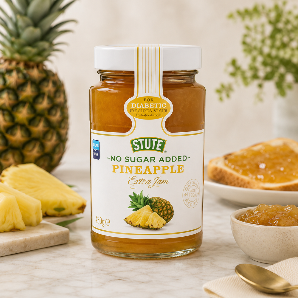 Stute Diabetic No Sugar Added Pineapple Jam 430g