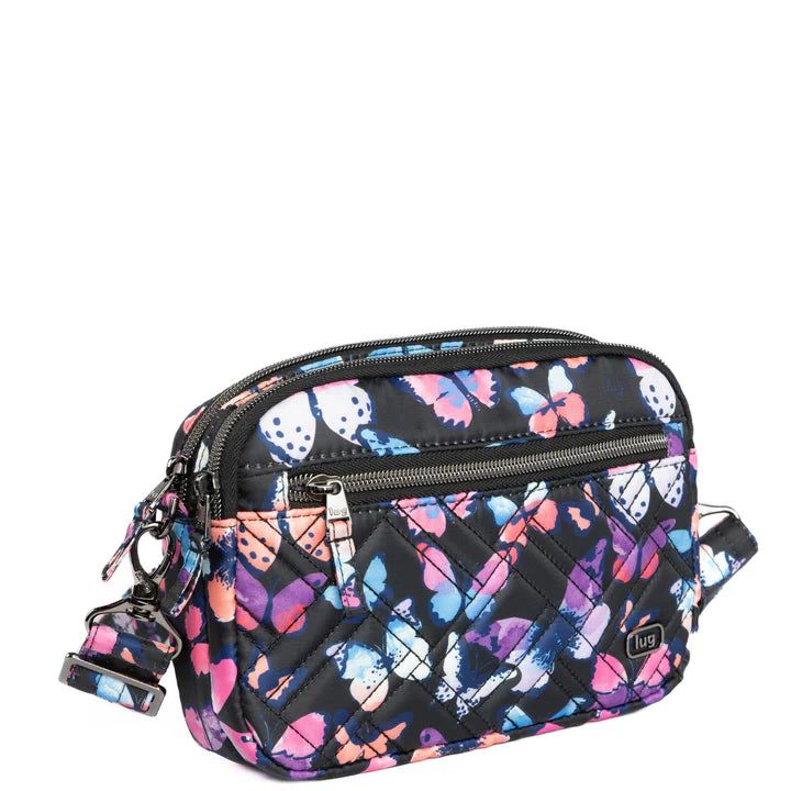 Lug Black Super Coupe 2 Convertible - Watercolor Butterflies