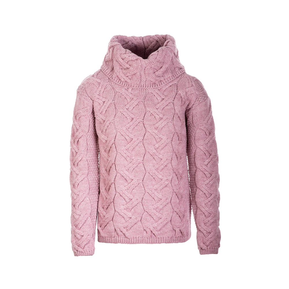 Aran Wool Super Soft Pullover Sweater Dusty Pink B692 402 Rob