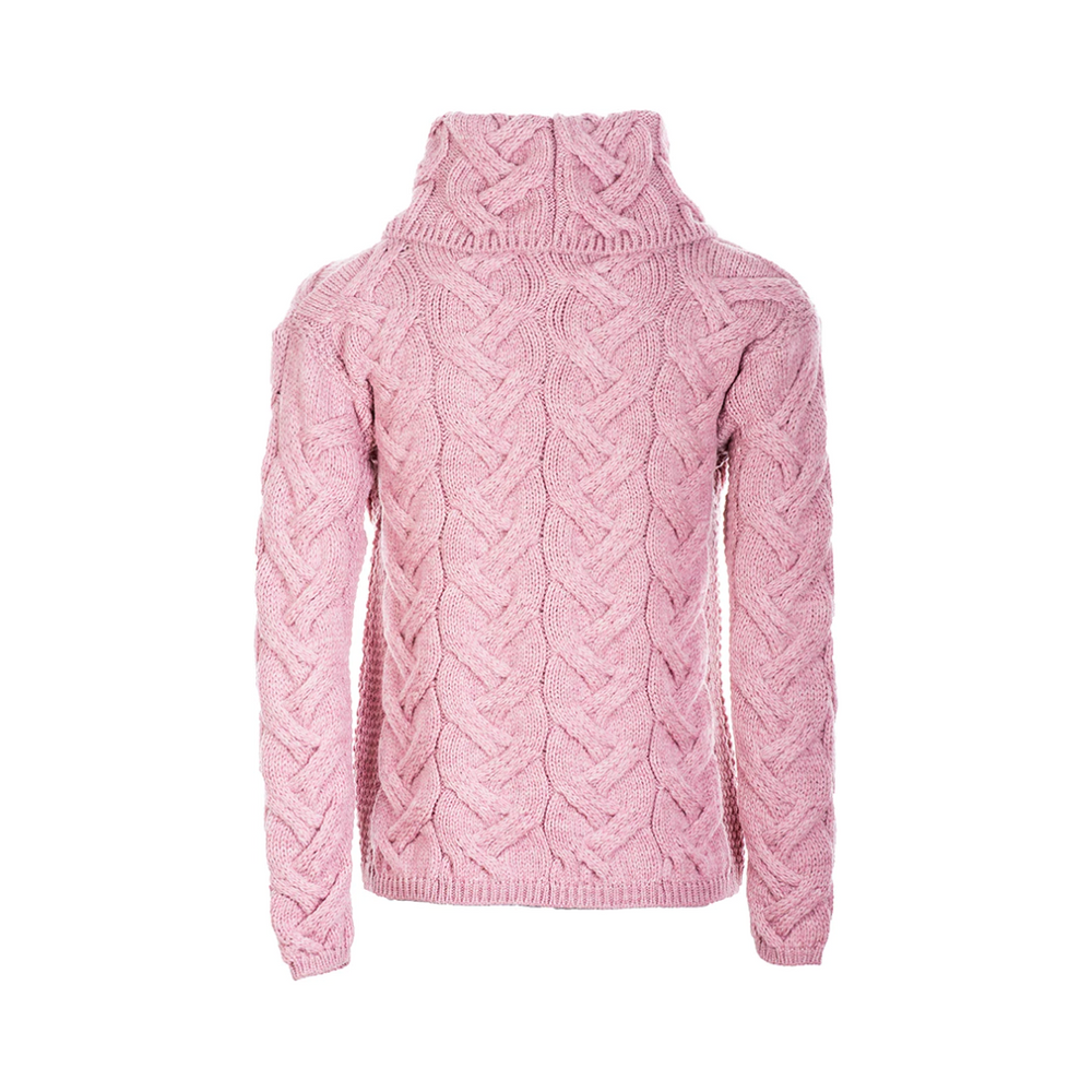 Aran Wool Super Soft Pullover Sweater Dusty Pink(B692 402)