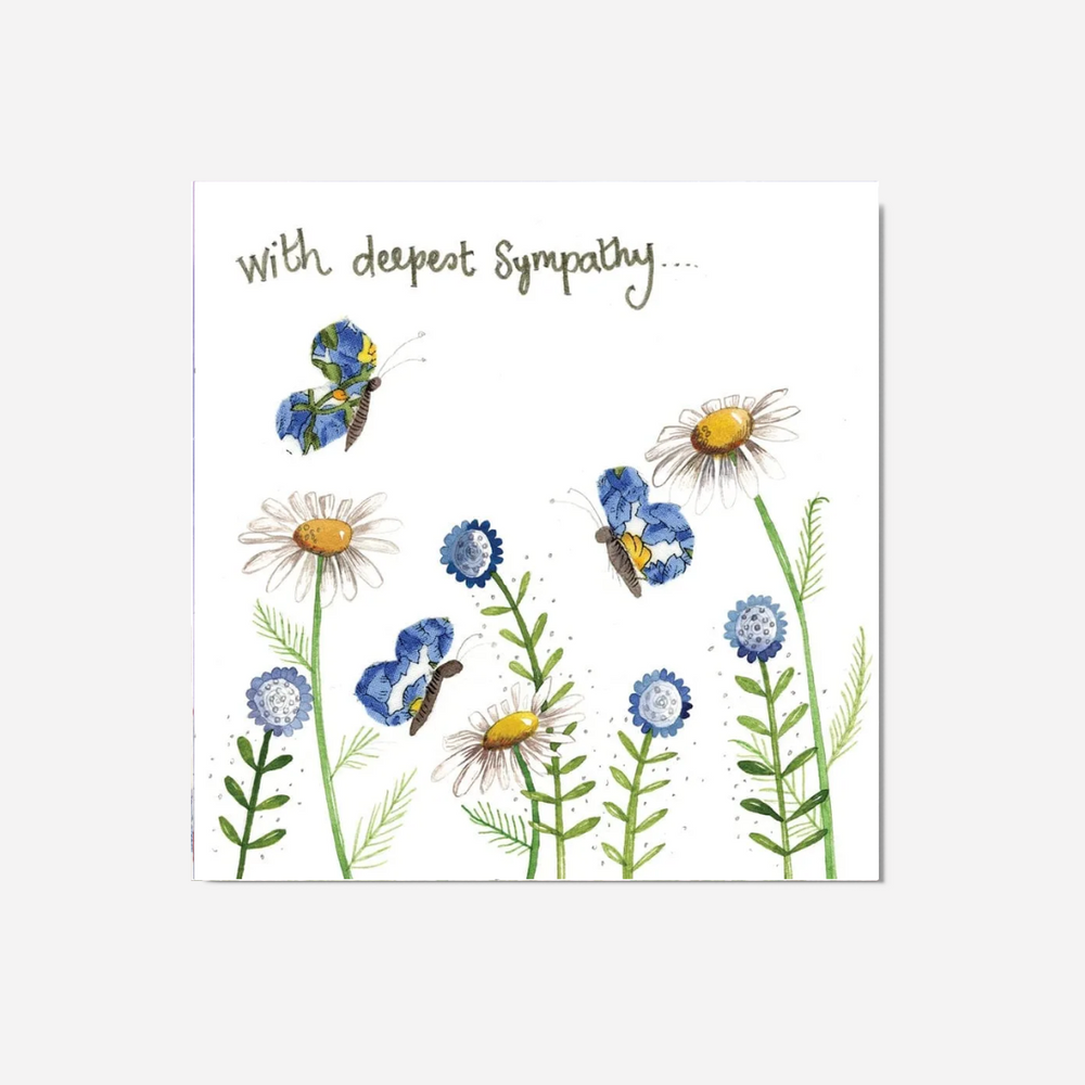 Alex Clark Large Card - Sympathy Daisies