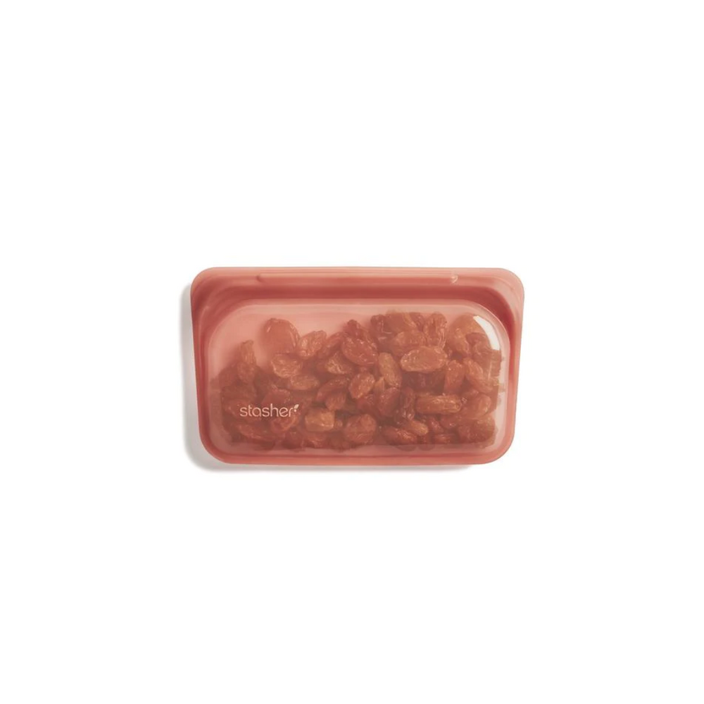 STASHER Reusable Snack Bag-Terracotta