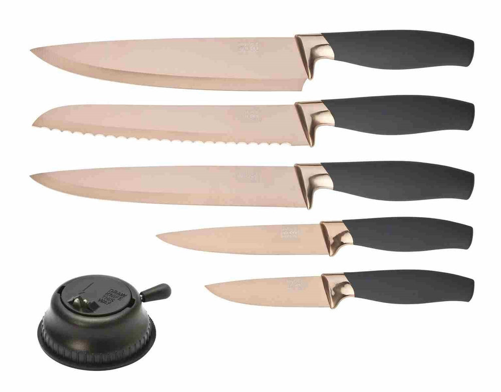 Taylor's Brooklyn Rose Gold 5 Piece Kitchen Knife Set