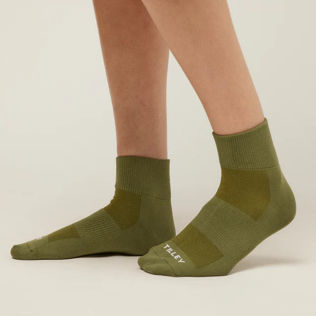 Tilley: Ankle Travel Sock Khaki