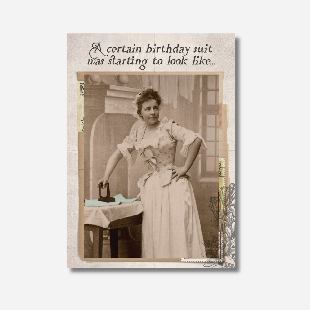 The Rest of Us Card Birthday Suit Iron