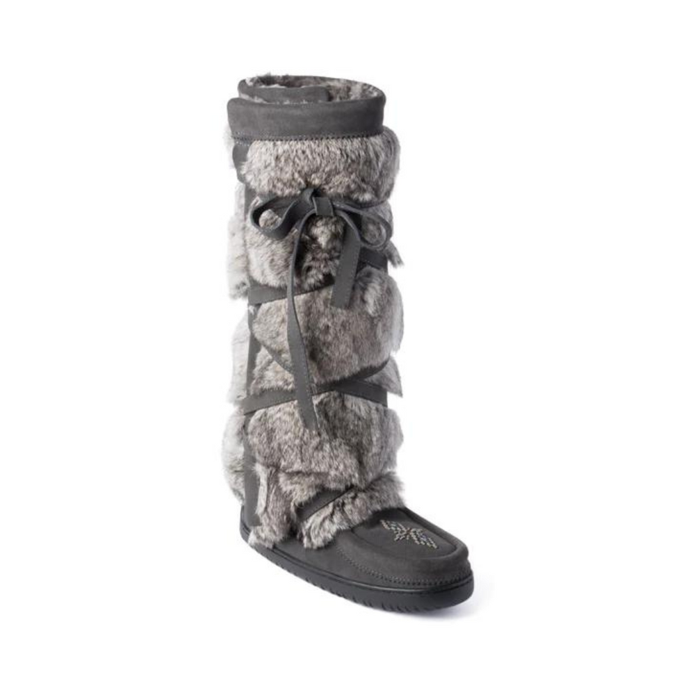 Manitobah Mukluks Tall Wrap Suede - Charcoal