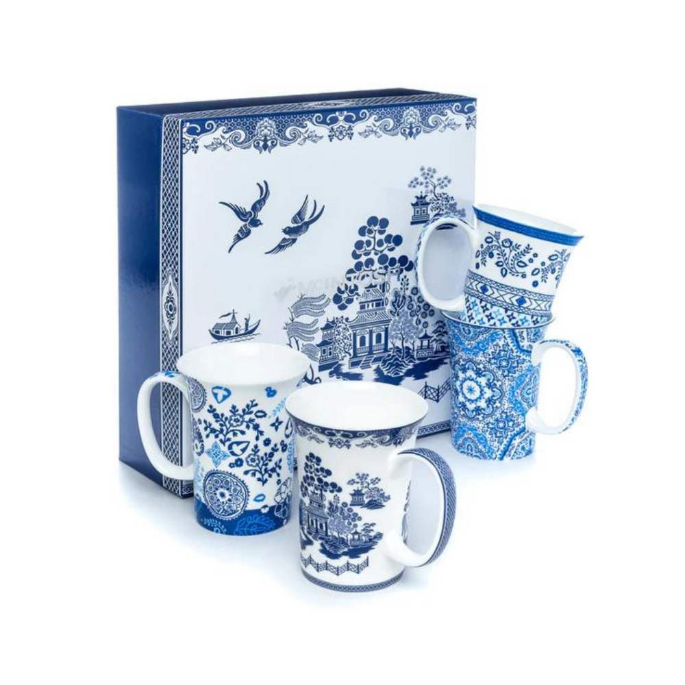 The Blues Set of 4 Mugs