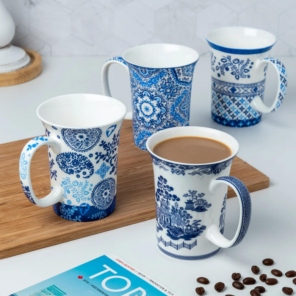 The Blues Set of 4 Mugs