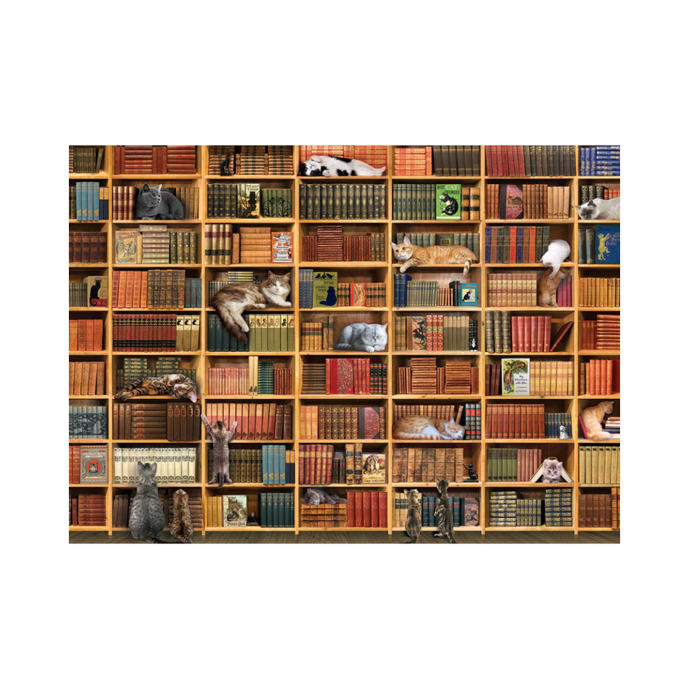 Cobble Hill Puzzles - The Cat Library