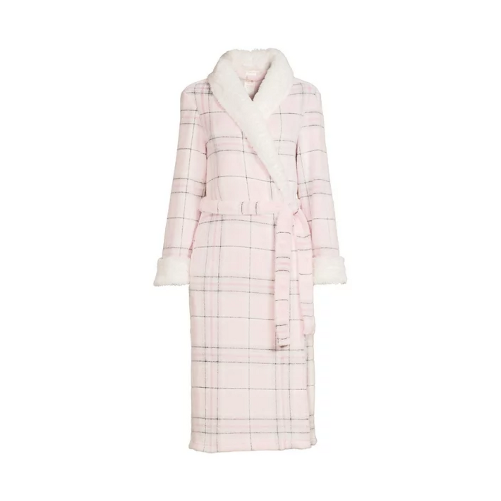 The Cozy Housecoat - Lucious Pink Plaid