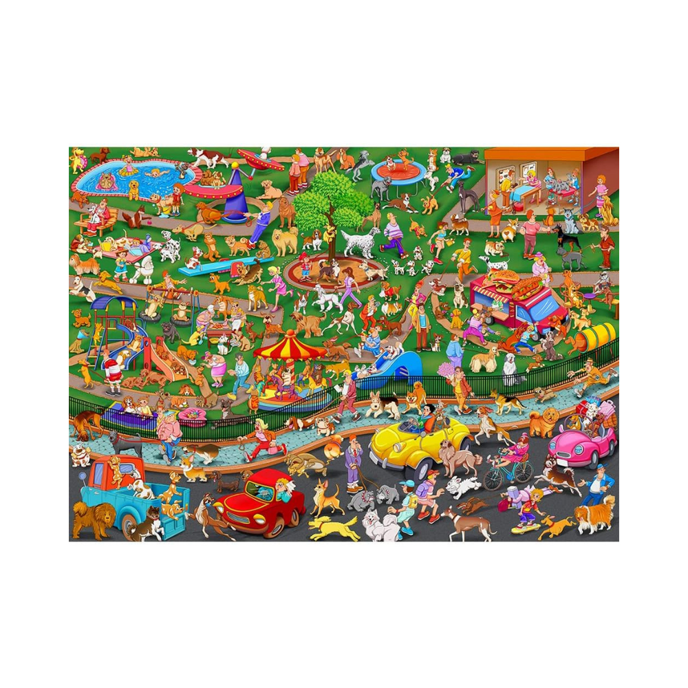 HUADADA 1000 Pieces Puzzle - The Dog Party