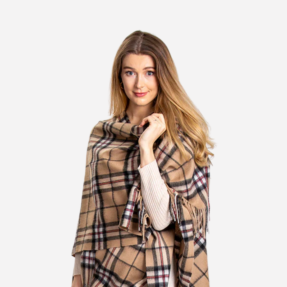 Thompson Camel - Lambswool Cape