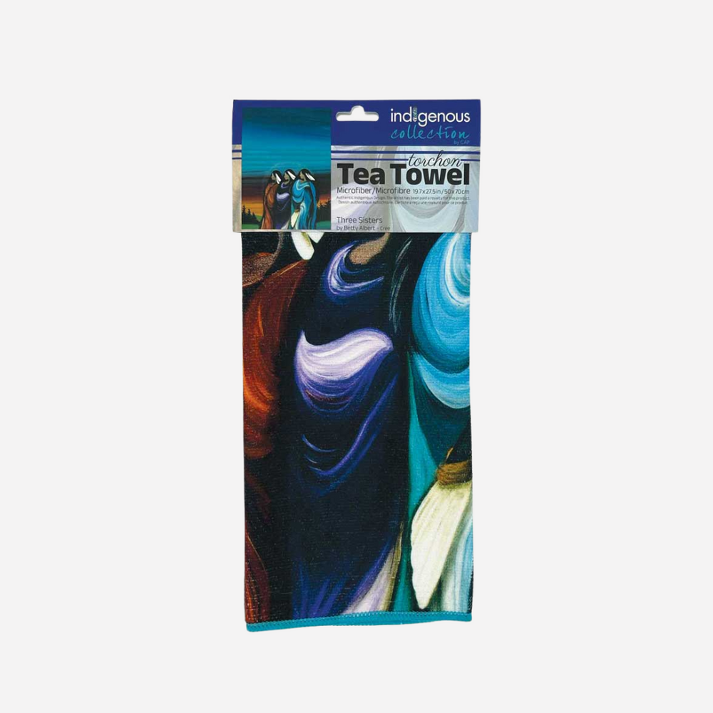 Indigenous Art Tea Towel Three Sisters