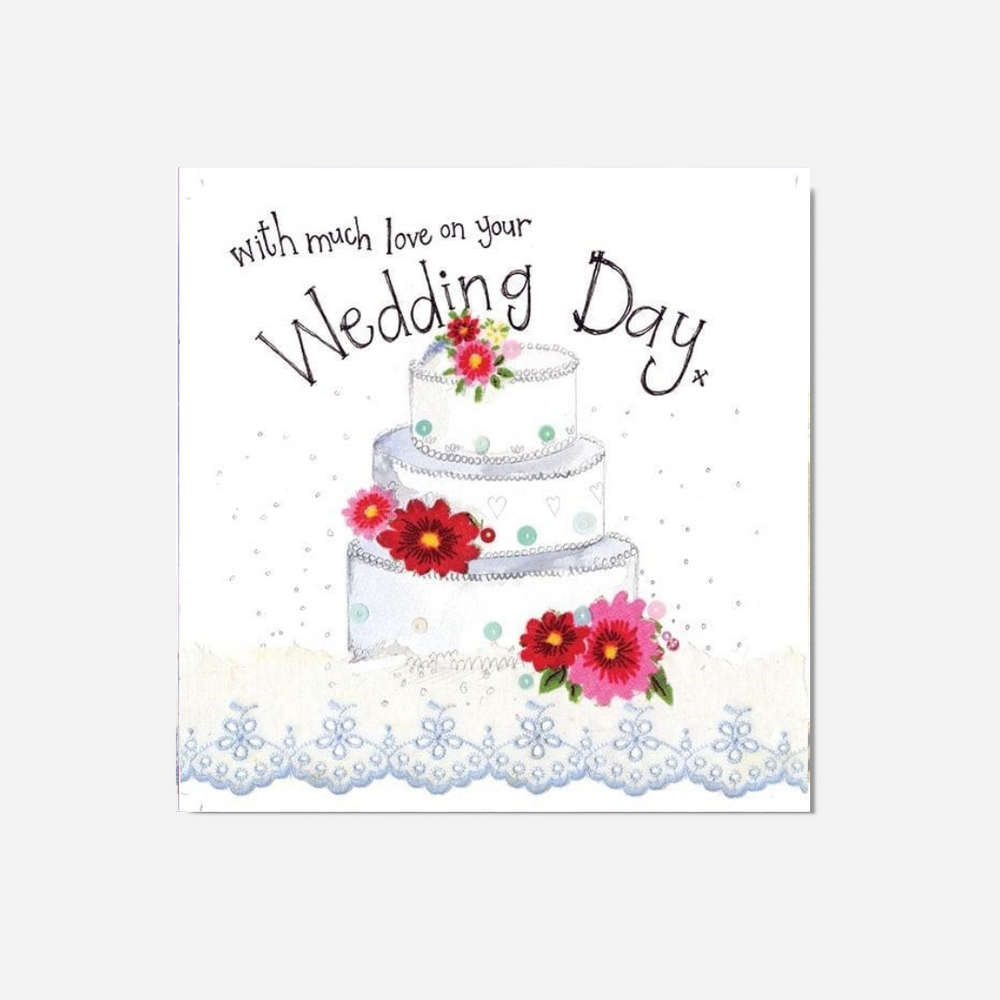 Alex Clark Large Card - Three Tier Wedding Cake