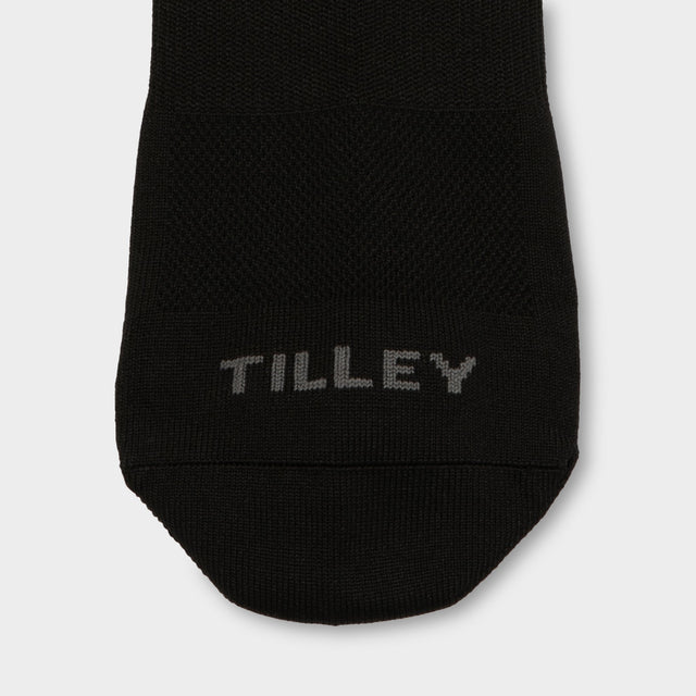 Tilley: Ankle Travel Sock Black